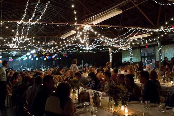 Twinkle Lights at Wedding