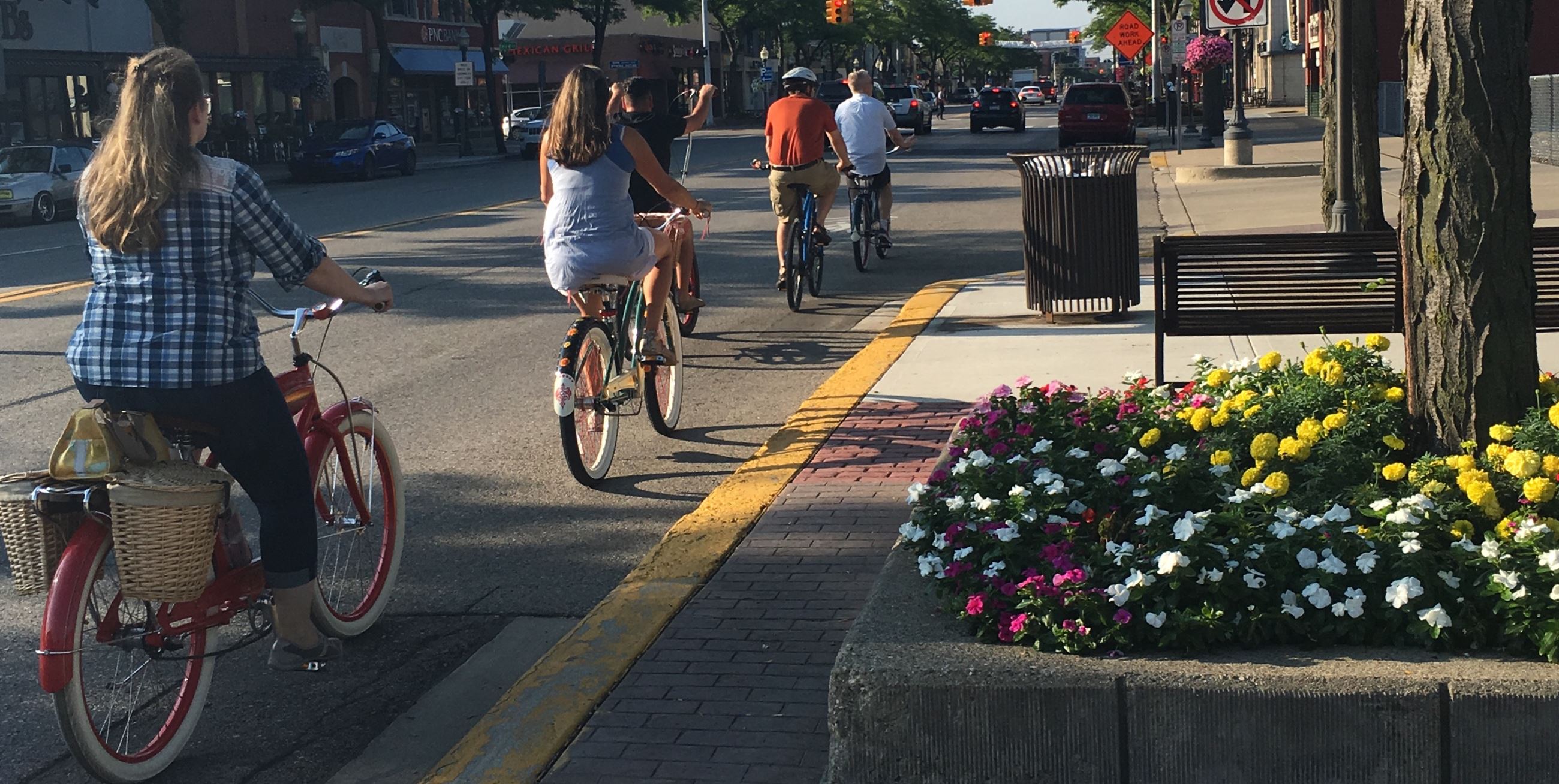 Biking in Royal Oak